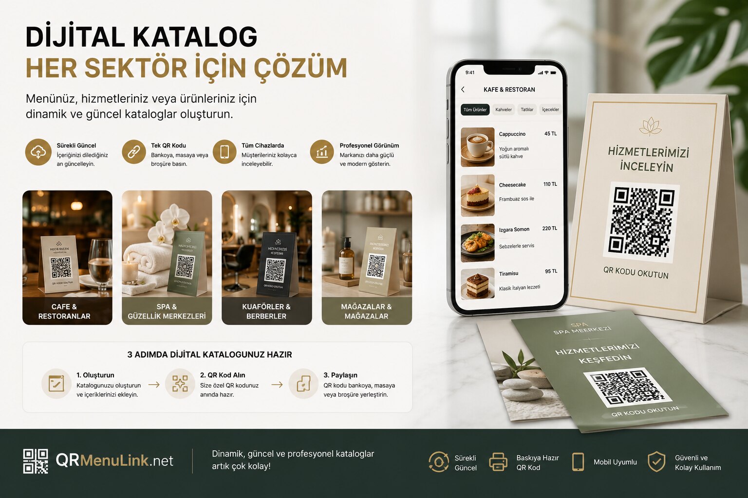 QR Menü Sadece Restoranlara Değil: Spa, Güzellik Merkezi ve Kuaförler İçin Dijital Katalog